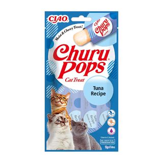 Churu Sticks Pops Receita de Atum para gatos - Multipack 12